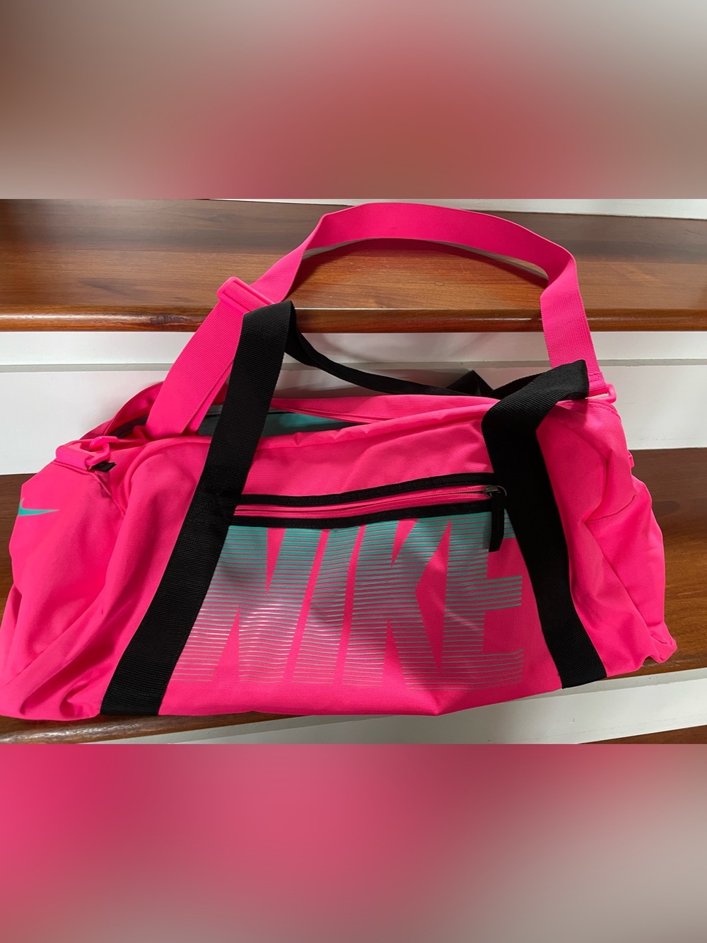Vibrant Pink NIKE gym bag